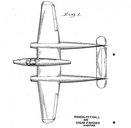 1943 twin boom jet fighter.JPG