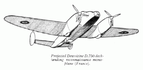 Dewoitine D.750 artwork (Flight, 30 March 1939).gif