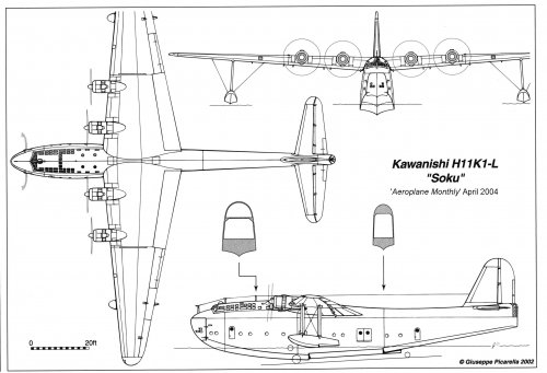 Kawanishi H11K1-L "Soku" Transport Flying Boat | Secret Projects Forum