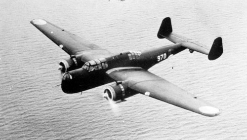 Fokker T9 in flight boven.jpg