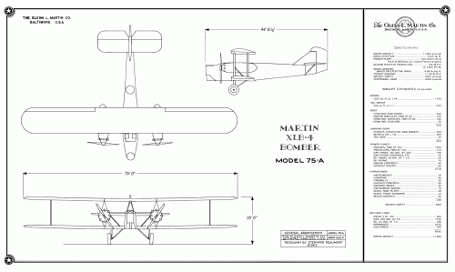 Martin XLB-4 plan (re-created by S. Beaumort).gif