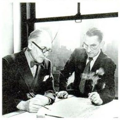 Le Corbusier and  Bodiansky in NYC, 1947.jpg