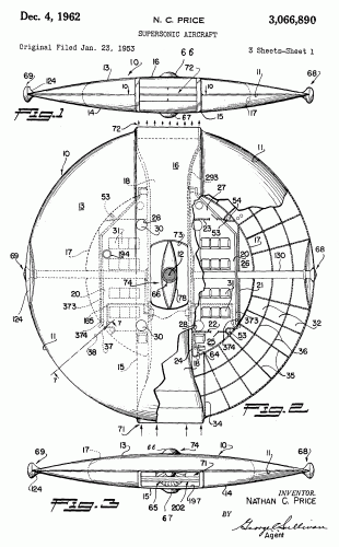 US 3,066,890 - Supersonic aircraft - 1 of 3.gif