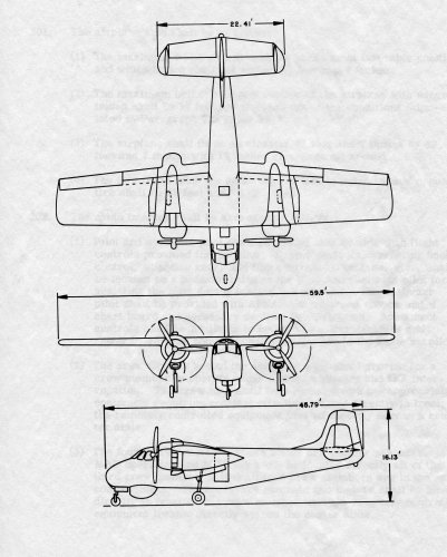 Cessna ASW Proposal Model M-306 three view.jpg