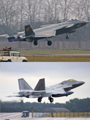 J-20 + F-22 take-off.jpg