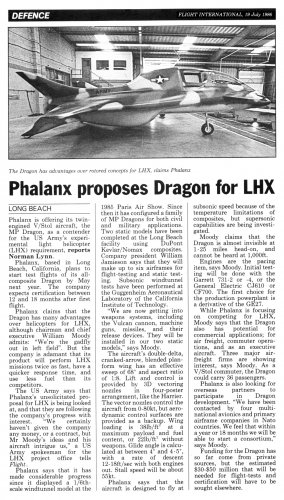 Phalanx proposes Dragon for LHX (Flight, 19 July 1986) small.jpg