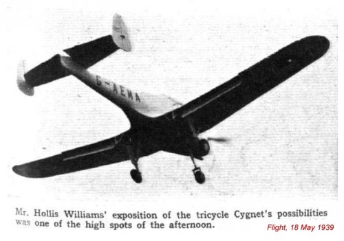 General Aircraft Cygnet at RAeS garden party (Flight, 18 May 1939).jpg