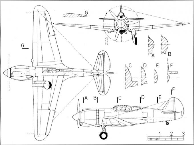 Experimental fighter Curtiss XP-42 USA