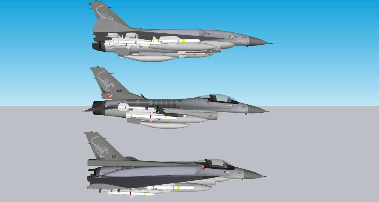 F-16 and F-36 profile comparison