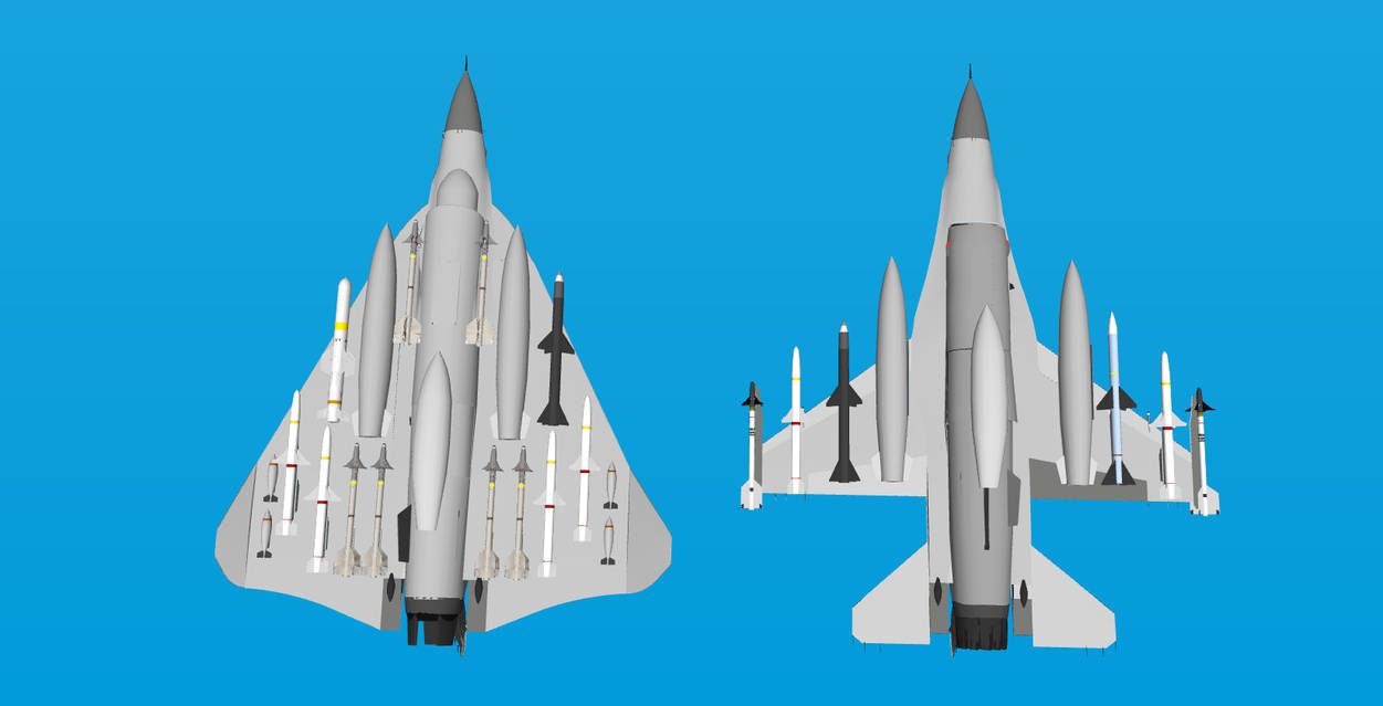F-16 and QF-36 payload comparison