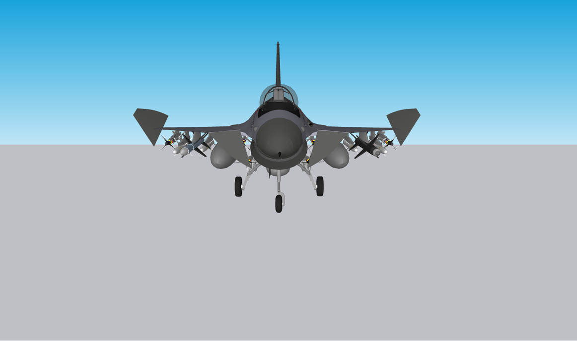 F-36 depressed control surfaces