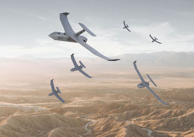 Paramount Group’s N-Raven swarming unmanned system can be deployed as a loitering munition force or enhanced sensor team. (Paramount Group)