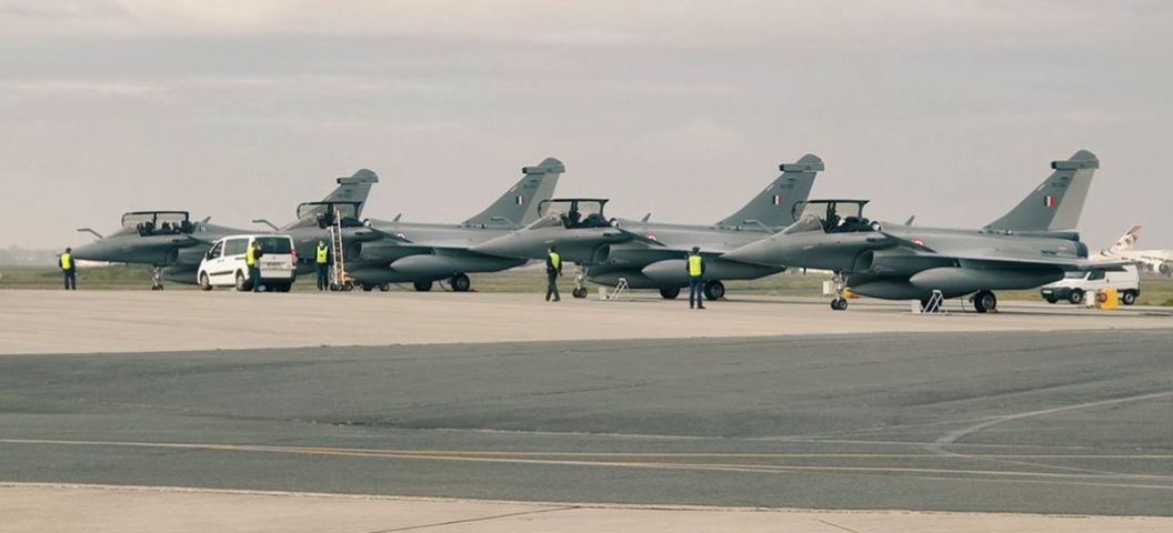 The final four of 18 Rafale fighters needed to complete the IAF’s No 17 ‘Golden Arrow’ Squadron at Ambala AFS arrived in India on 21 April. Delivery of 18 additional aircraft to equip the IAF’s second Rafale is expected to begin within the next few weeks. (Via Embassy of India in France)